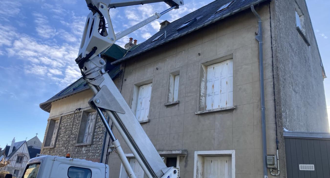 Bâchage de toiture Villerville