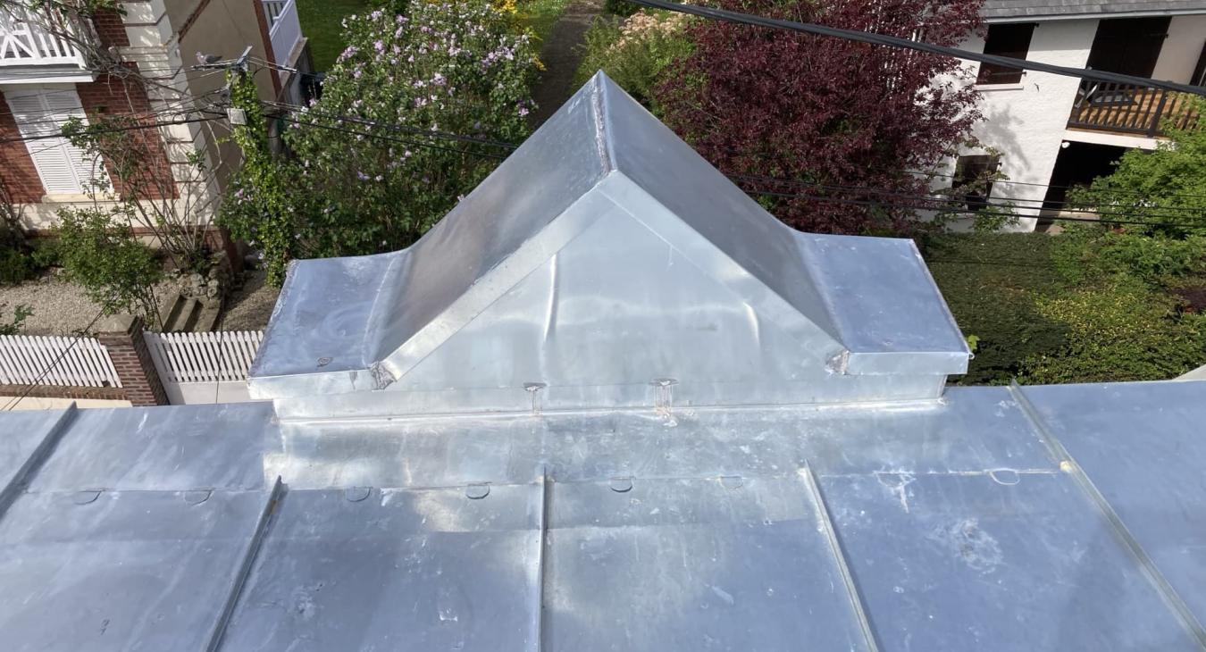 Remplacement de toiture en zinc Villers sur Mer