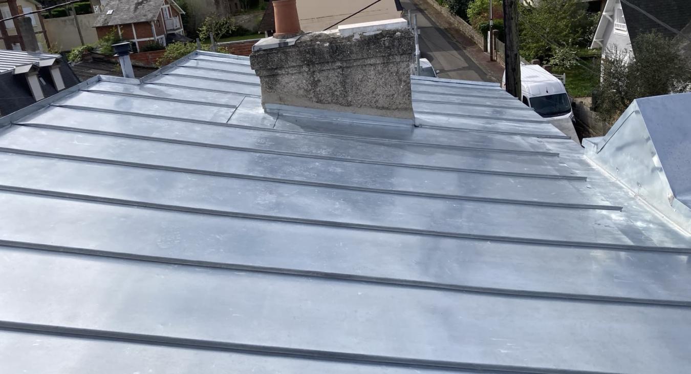 Remplacement de toiture en zinc Villers sur Mer