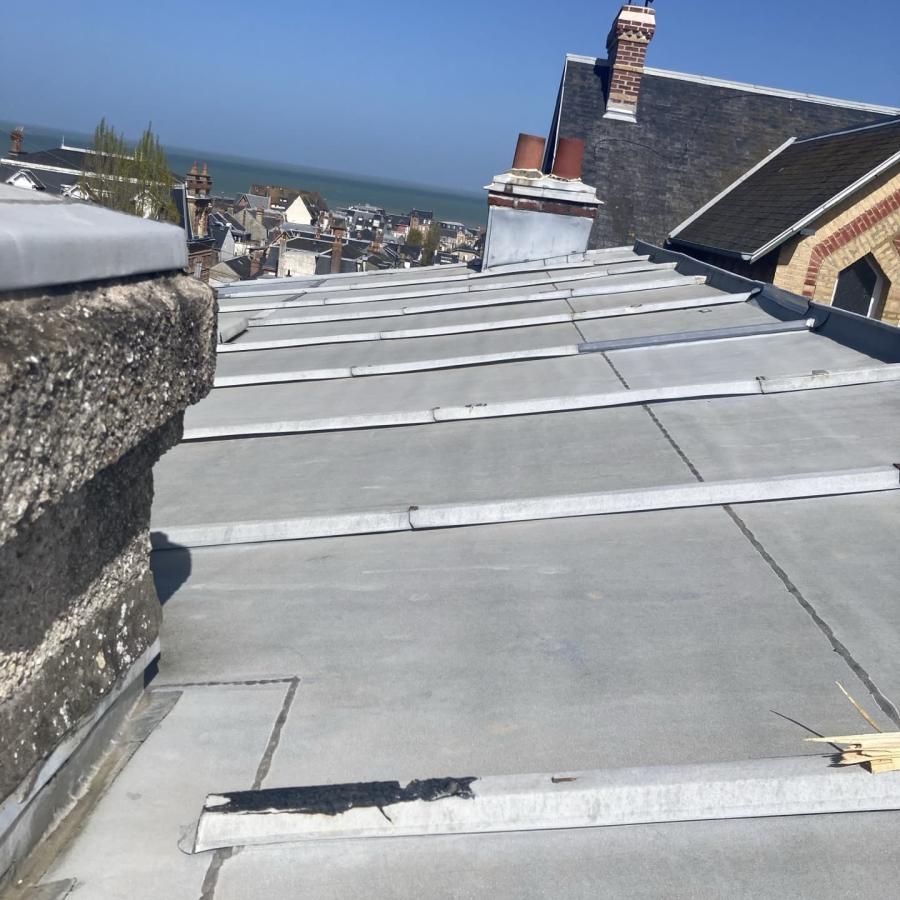Remplacement de toiture en zinc Villers sur Mer